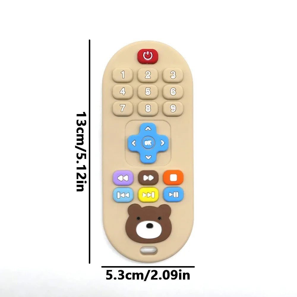 1/3pcs Teether Toys Remote Control Baby Teeth Use for Boys and Girls Holiday Gift Remote Control Shape Silicone Teething Toy