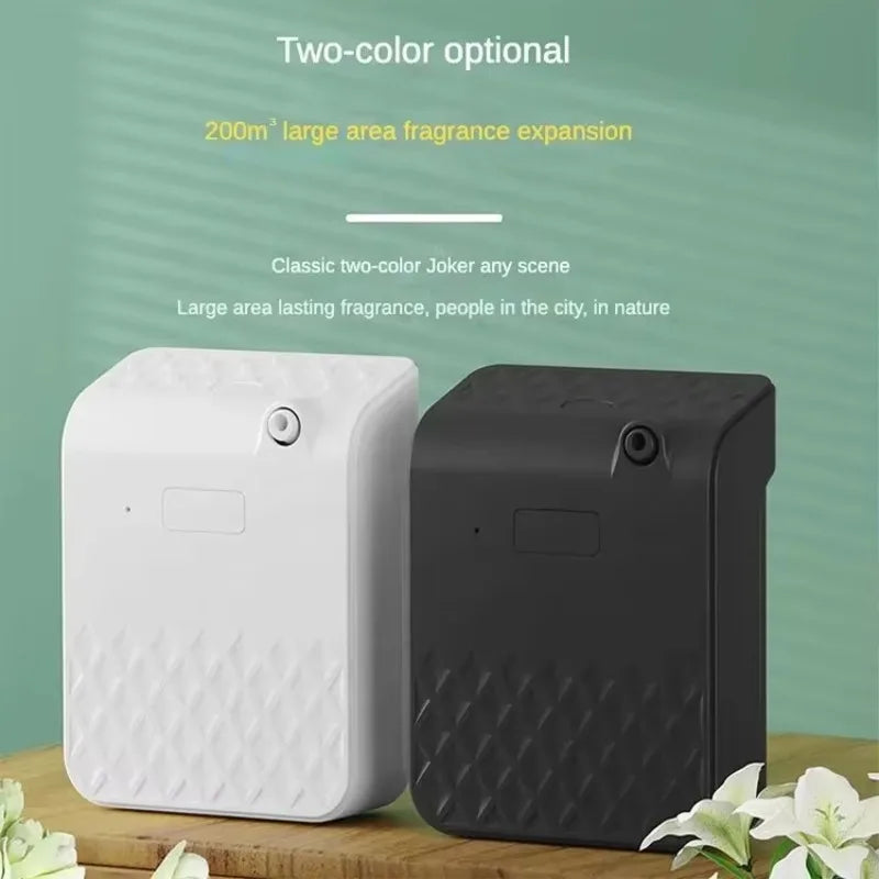 Waterless Essential Oil Diffuser Intelligent Fragrance Diffuser Wall Mounted Aromatherapy Scent Machine Day Cycle Long-Lasting