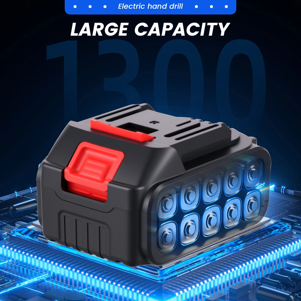 Podofo 21V Cordless Brushless Impact Drill Electric Screwdriver Power Tool with Battery Charger 2 Speed Gearbox 23 Torque Settings LED Light Rechargeable Drill Driver for Wood Metal Plastic DIY Repair
