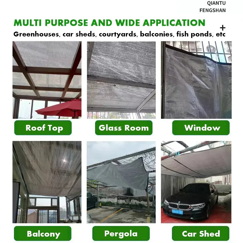 Shading 55~99% Aluminum Foil Sunshade Net Silvery Anti-UV Awning Fence Privacy Screen Garden Sun Shade Mesh Car Sun Shed Canopy