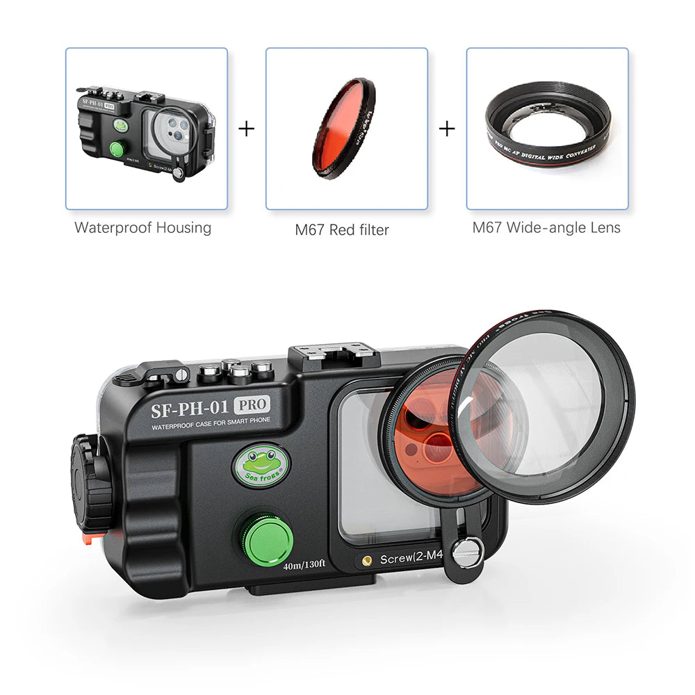Universal Waterproof Phone Case - 40M Professional Diving Housing Tidesmit