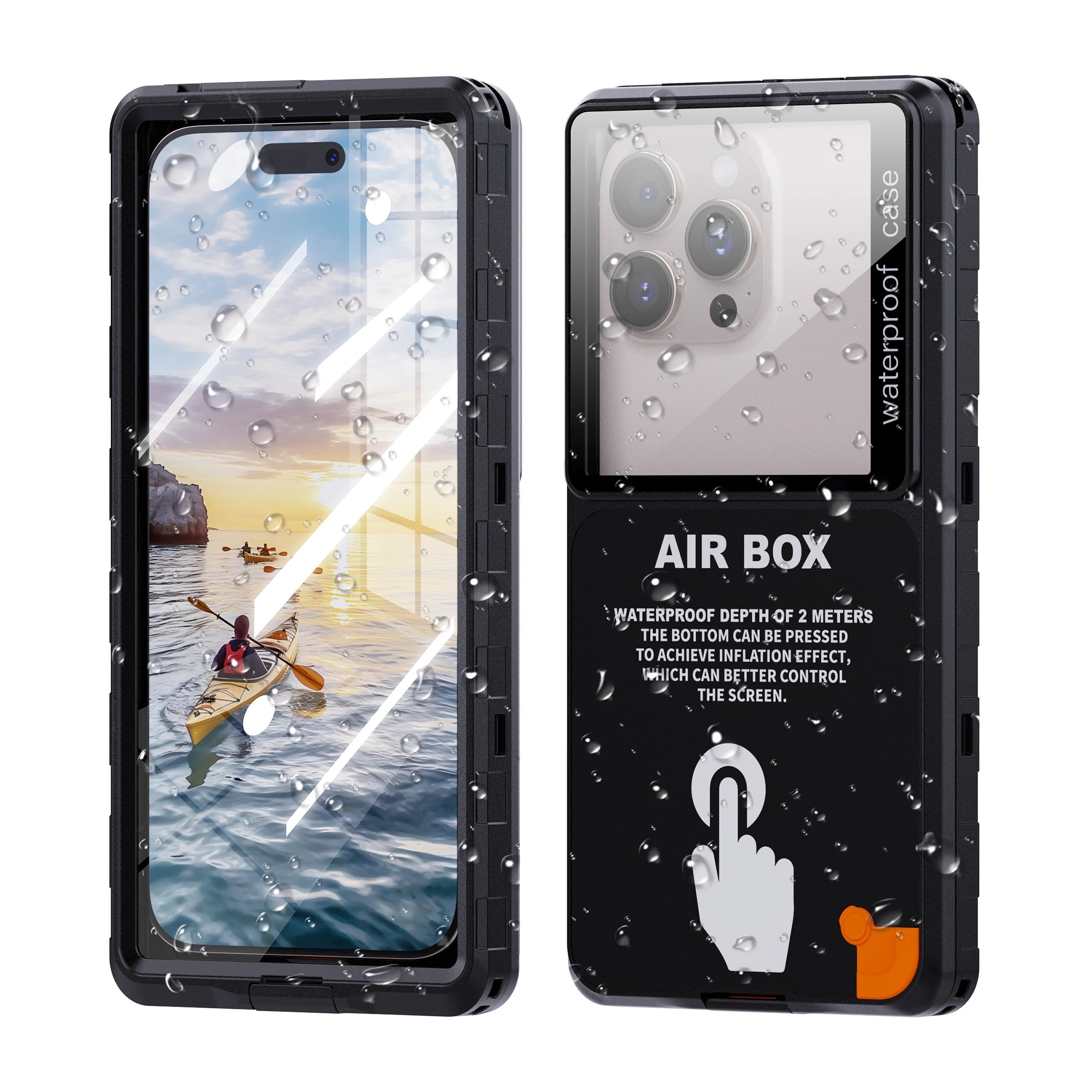 Waterproof Phone Case for 6.9 Inch Devices - IP68 Certified Shockproof Tidesmit