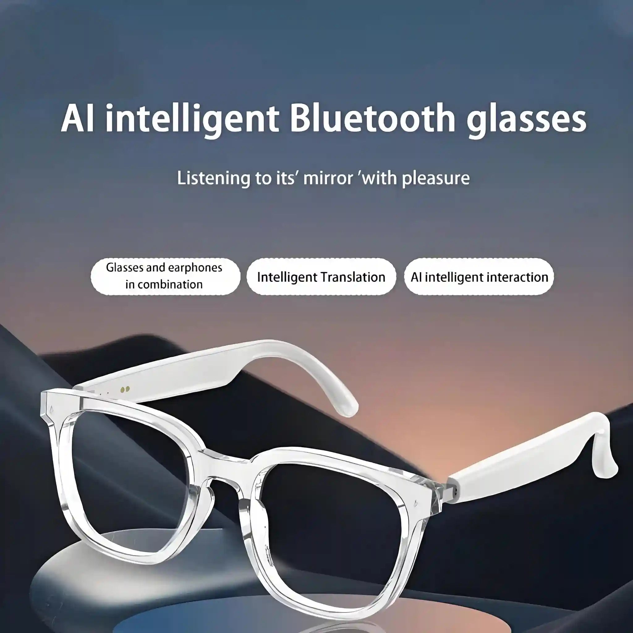 AI Intelligent Translation Glasses with Real-Time Spatial Audio Tech Tidesmit
