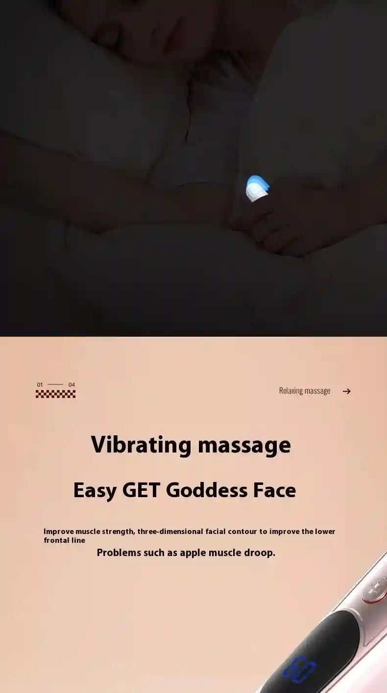 Eye Massage Instrument: 3-in-1 Rechargeable Heat Therapy Device - Pink Eye Massage Instrument Tidesmit