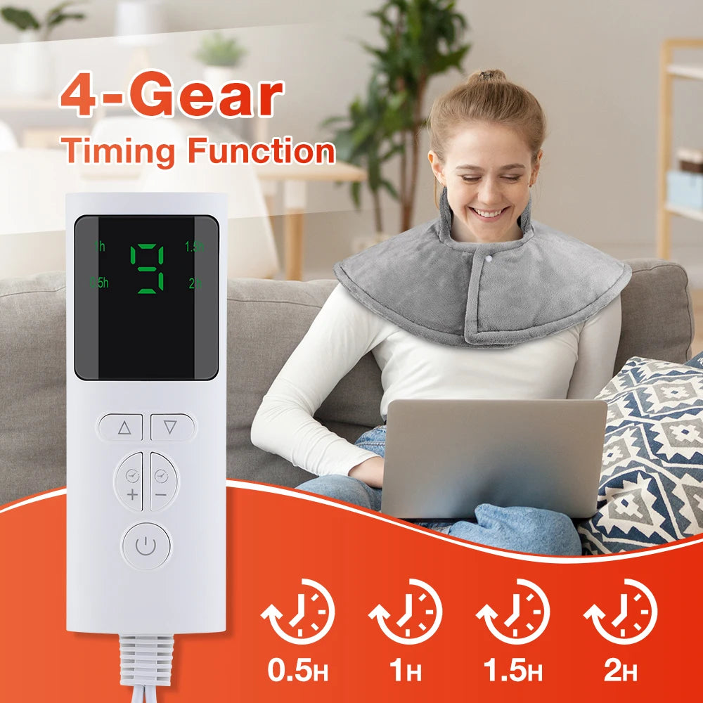 Electric Heating Neck Massager - Deep Tissue Muscle Recovery Tool Fascia Gun Tidesmit