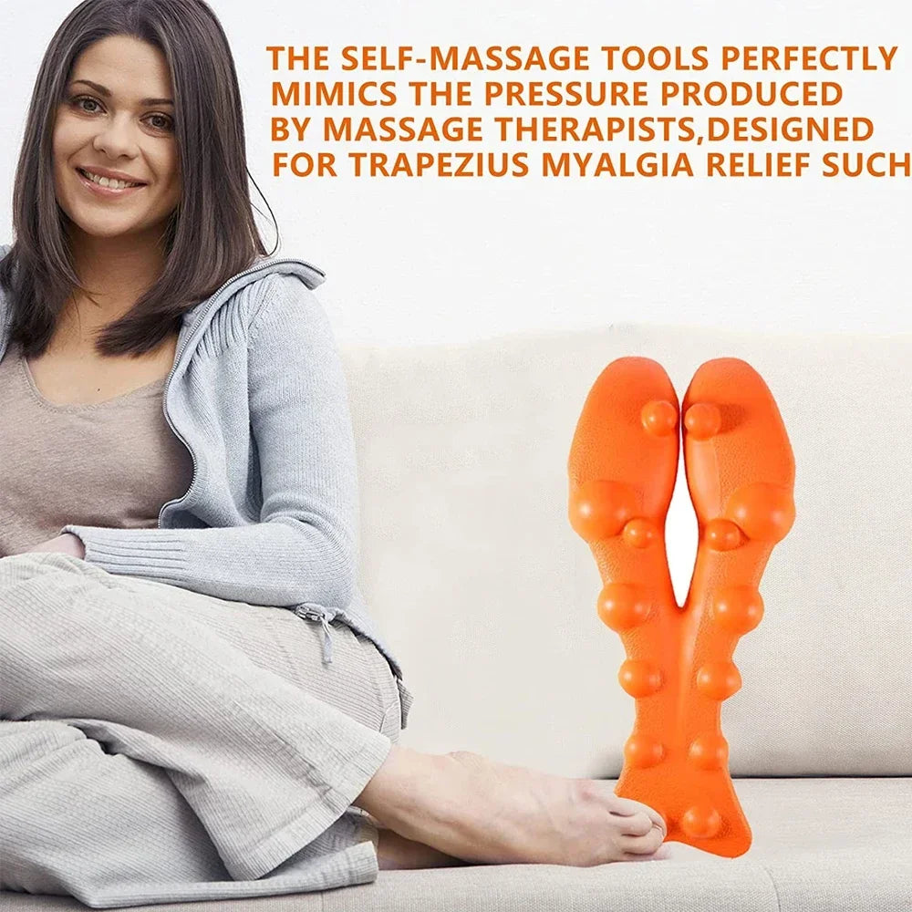 Back Stretcher Device: Spinal Decompression for Muscle Recovery - Orange Fascia Gun Tidesmit
