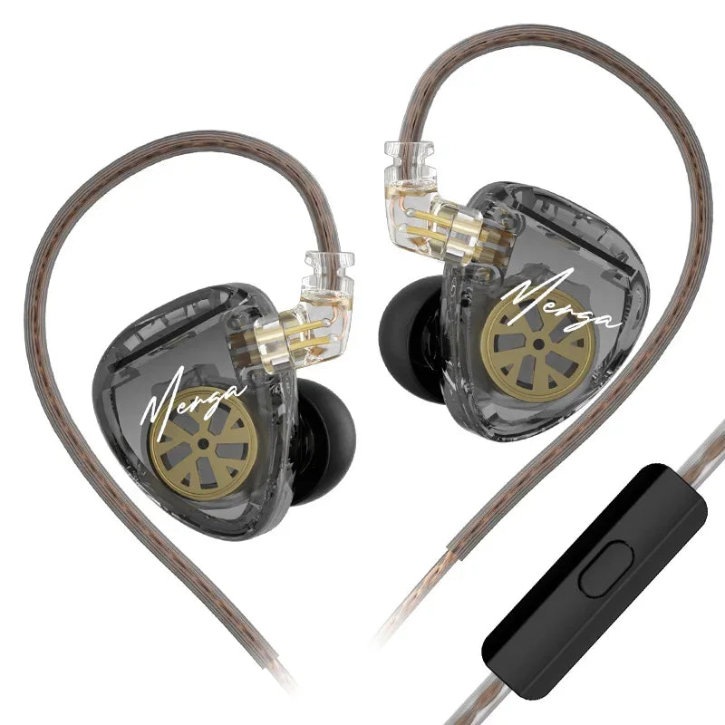 KZ Merga Bass Headphones HIFI noise-cancelling sports in-ear headphones New arrival! Merga MIC Tidesmit