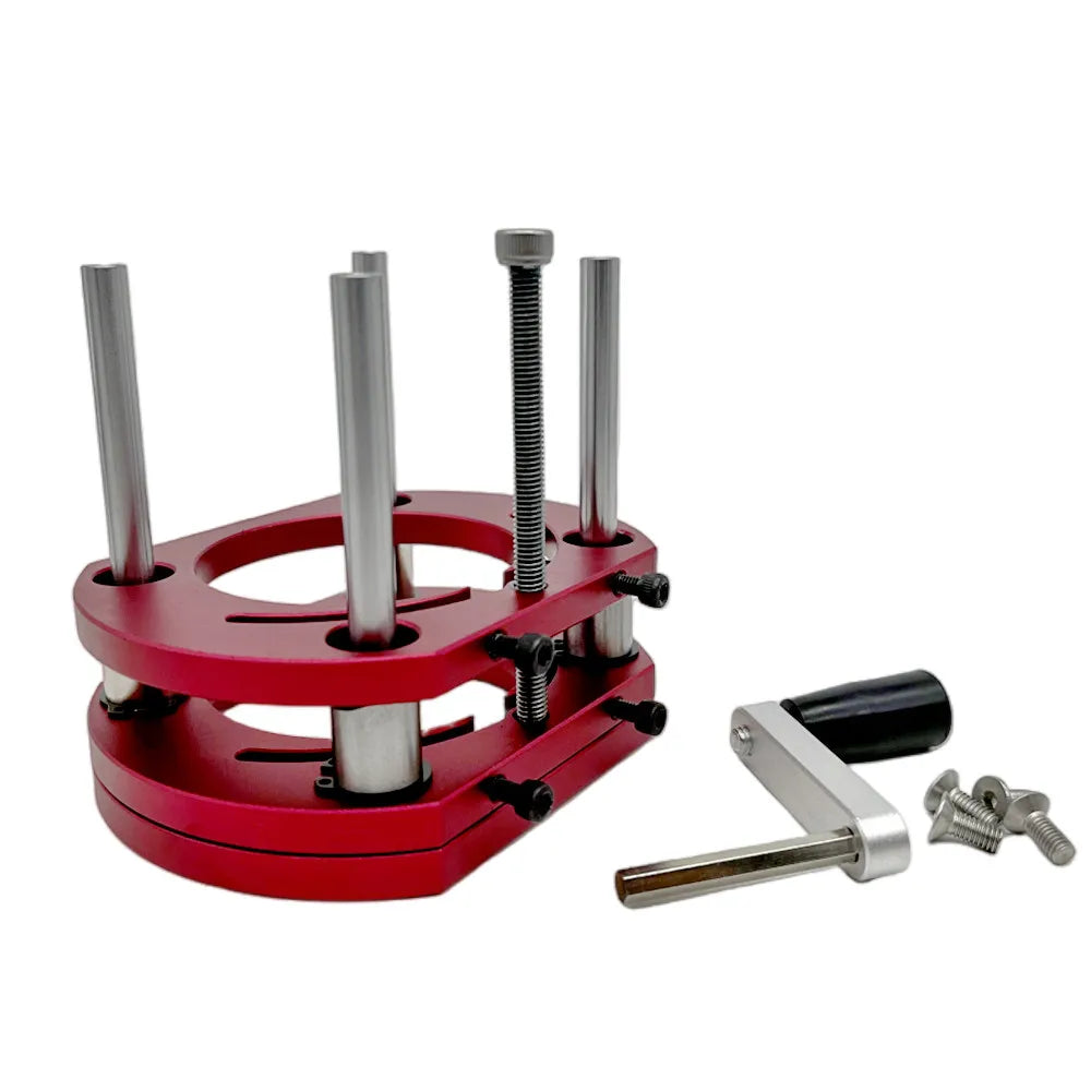 Woodworking Router Lift System and Aluminum Top Plate for 65mm Diameter Motors Workbench Trimmer Engraving Machine DIY Tools