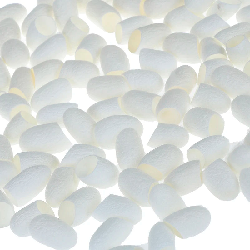 Silkworm Balls for Face – Natural Exfoliating Silk Cocoons – 100 Pack Scrubs Treatments Tidesmit