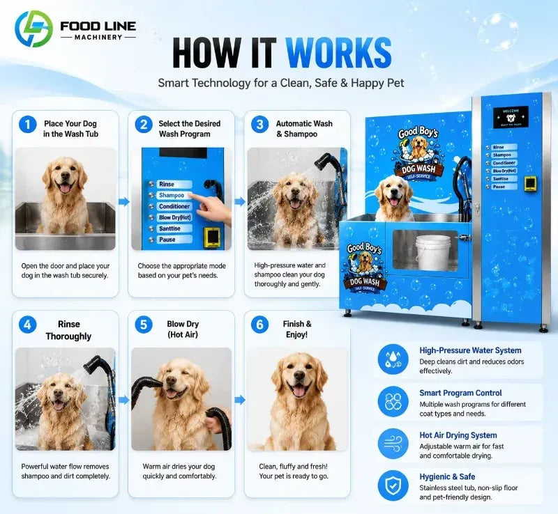 Tidesmit Commercial Self-Service Pet Car Washing Machine