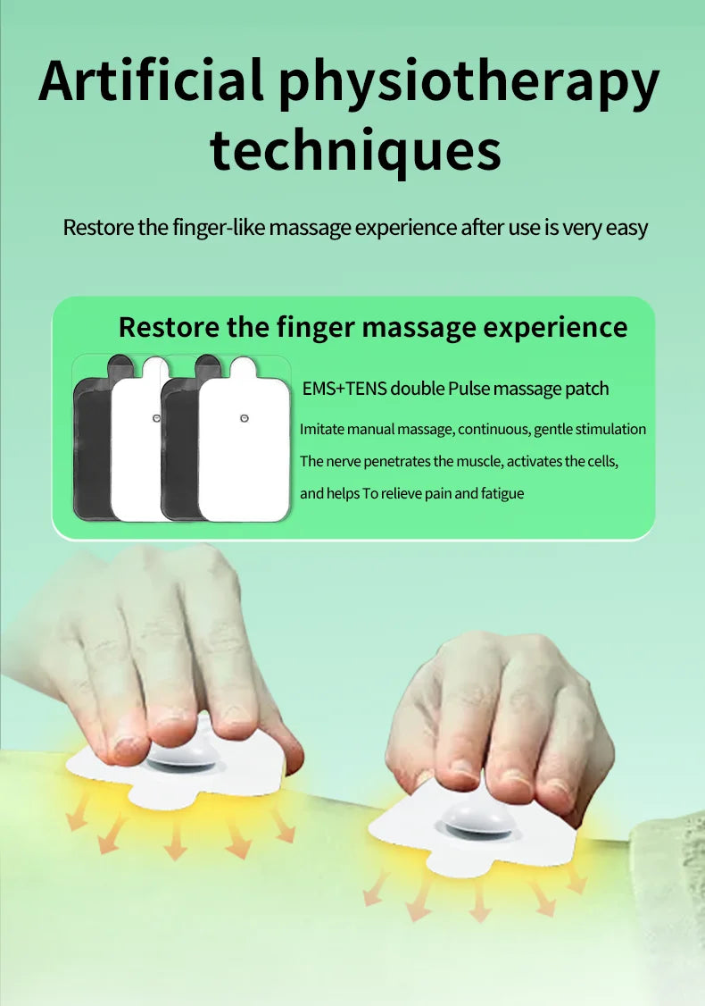 Electric Pulse Muscle Stimulator - 10 Mode EMS Device for Muscle Relief Massage Chairs Tidesmit