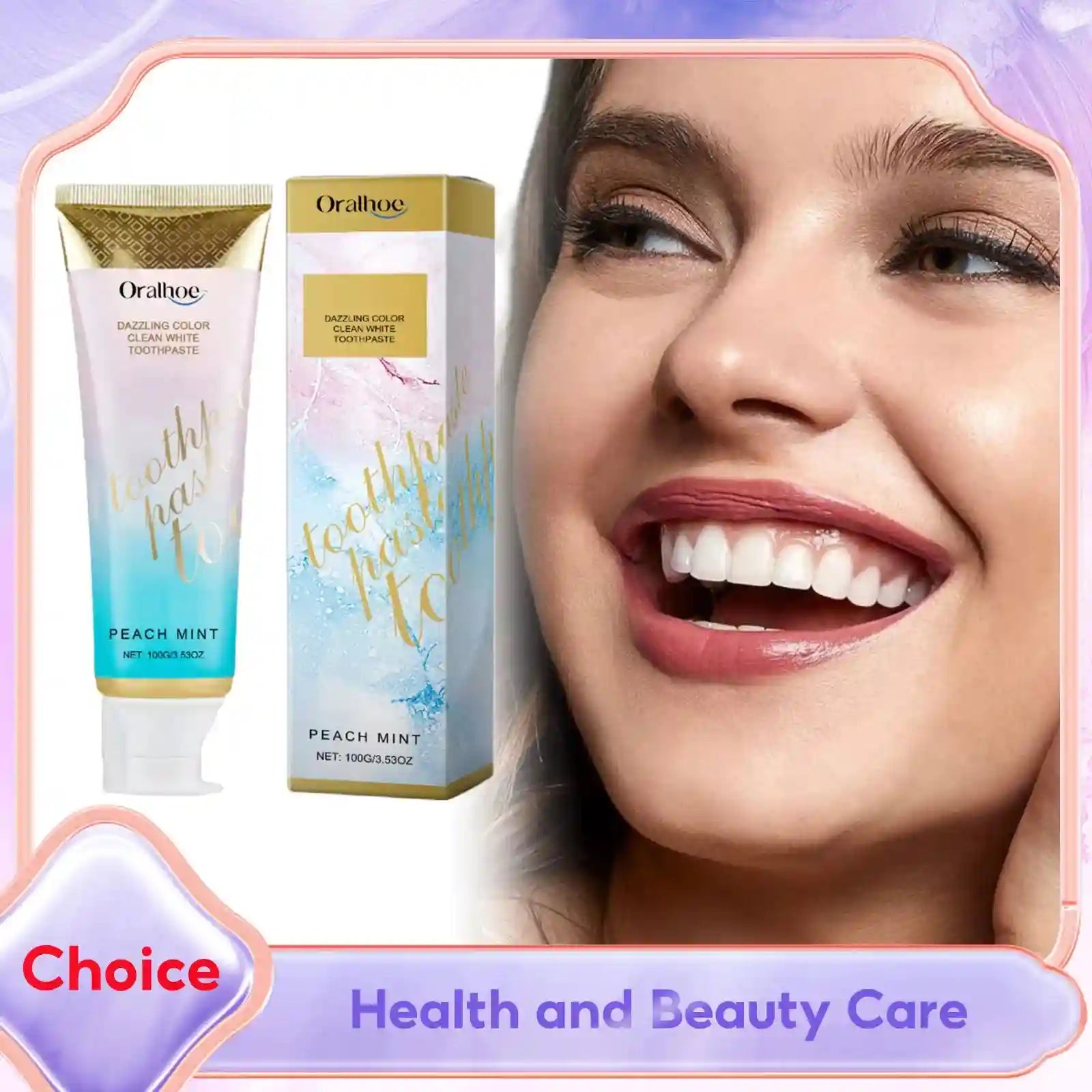 Tidesmit Radiant Whitening Toothpaste for deep cleaning, stain removal, and fresh mint breath for dazzling teeth.