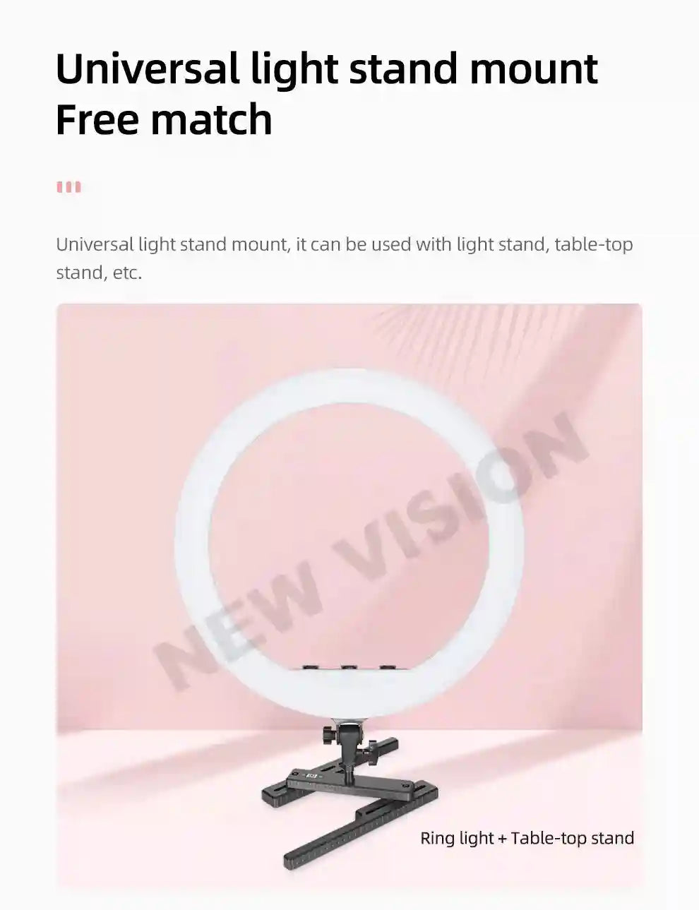 21-Inch LED Ring Light with Adjustable Color Temperature and Tripod Kit Tidesmit