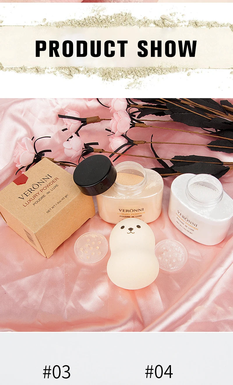 Tidesmit 6 color banana luxury loose setting powder for oil control and smooth face makeup finish