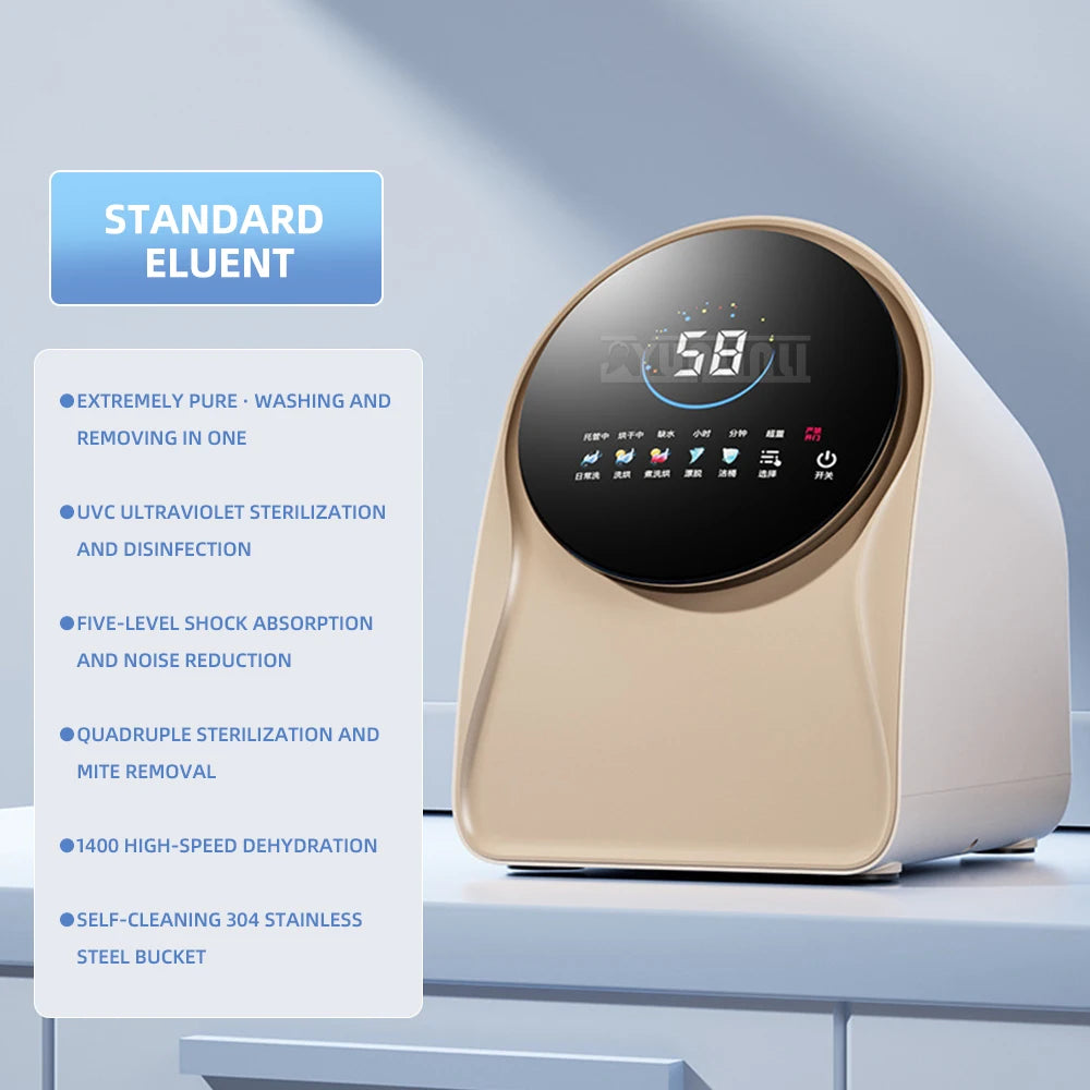 Tidesmit wall mounted automatic mini underwear washer and dryer machine for small laundry loads