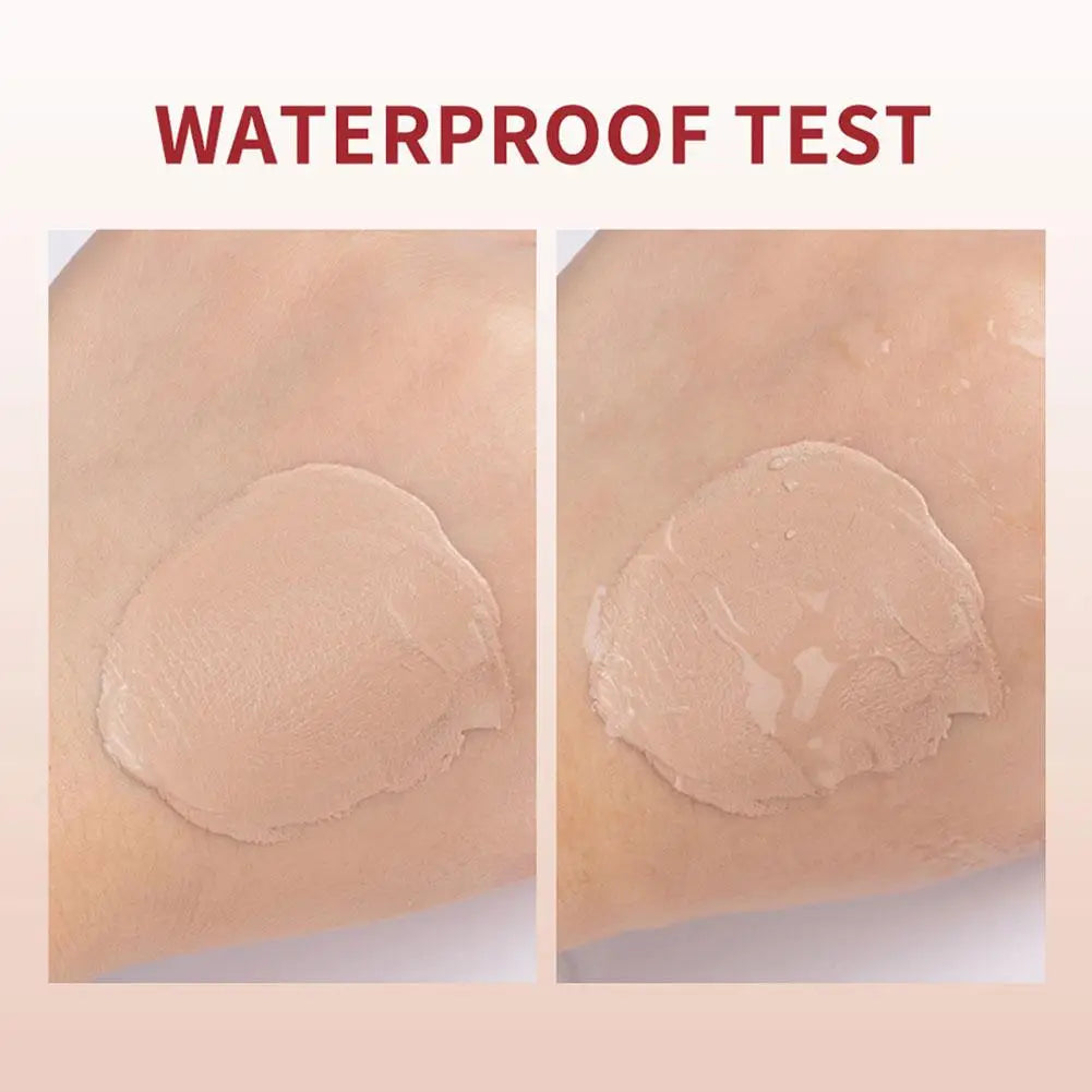 Tidesmit CC Cream swatch for redness correction and full coverage waterproof liquid face makeup