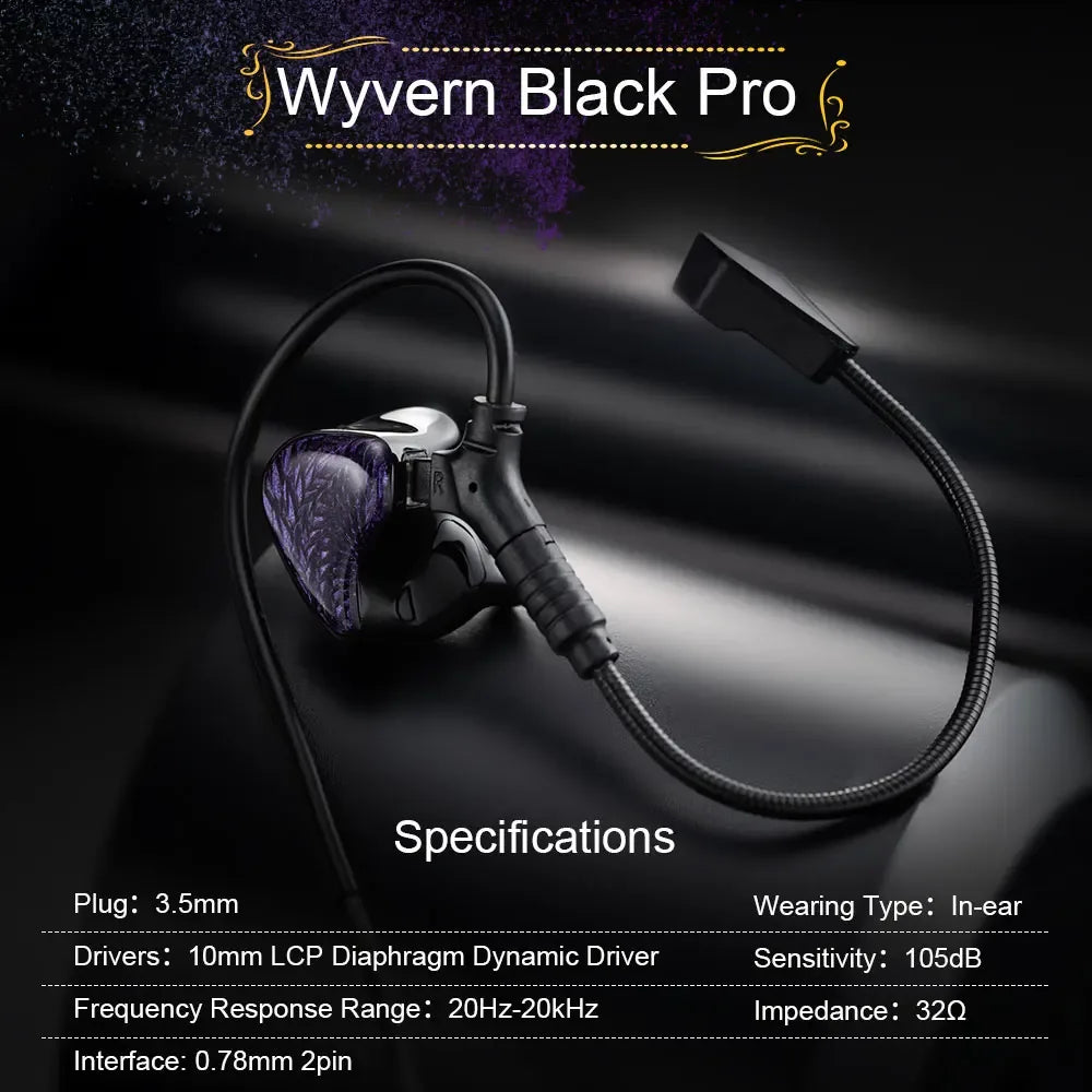 Celest Wyvern HiFi Wired IEM Earphones With Microphone | Tidesmit Tidesmit