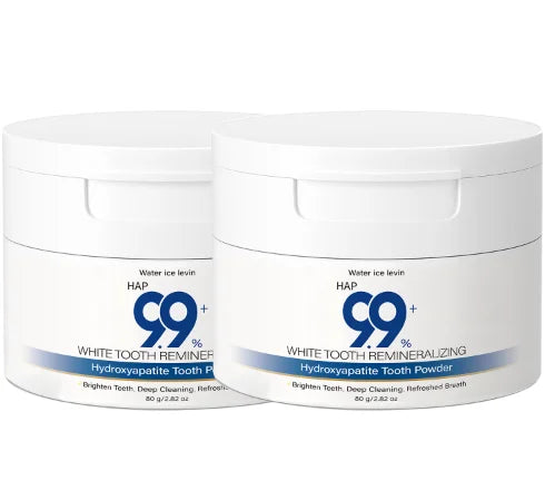 Tidesmit 99% Hydroxyapatite tooth powder for remineralizing teeth and deep cleansing with collagen and hyaluronic acid