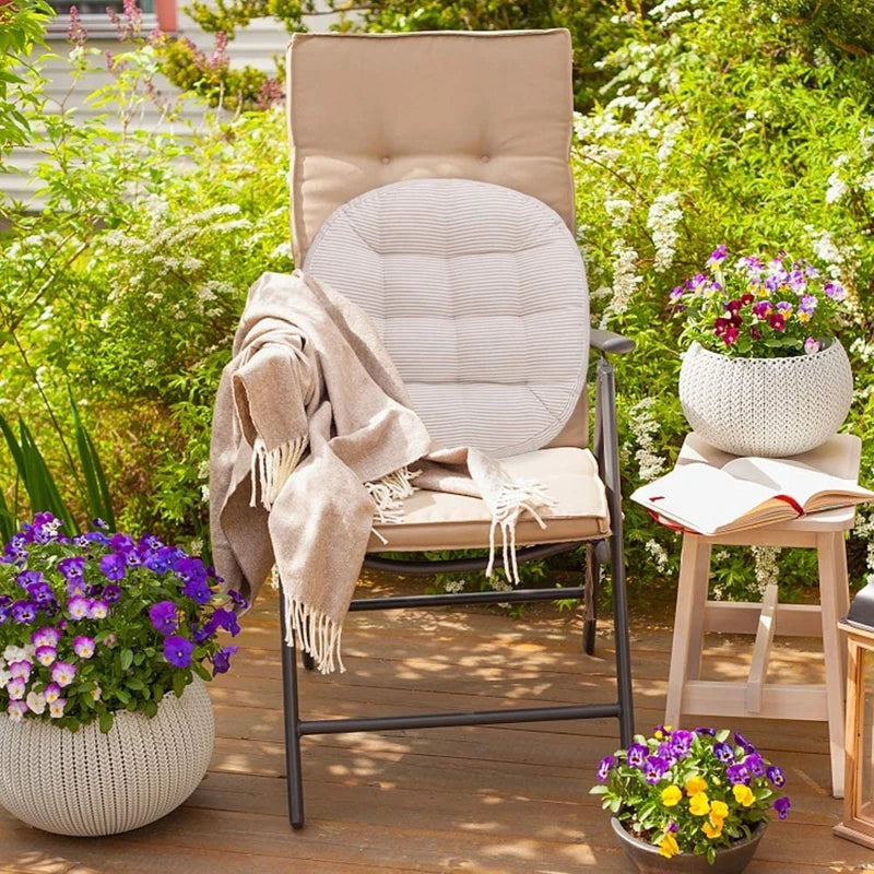 Large Square Round Floor Seat Cushion Cotton and Linen Tatami Floor Pillow Thick Cushions Seating Garden Chair Cushion Seat Pad