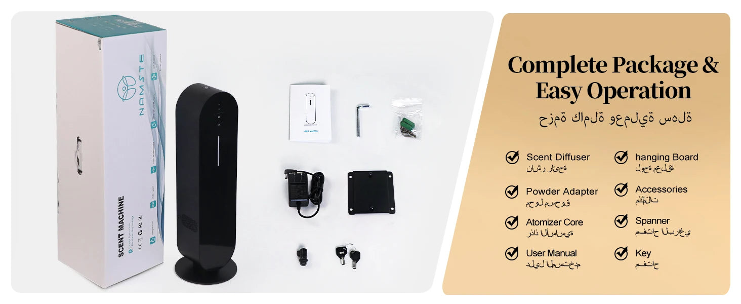 NAMSTE 1000ML Scent Machine Diffuser Coverage 3000m³ Bluetooth Wifi Fragrance Aroma Diffusers for Essential Oil Hotel Home Fresh