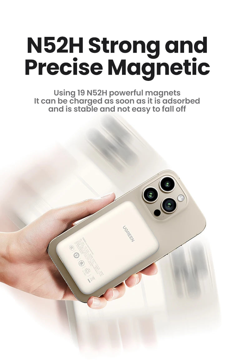 Magnetic Power Bank 5000mAh/10000mAh Portable Fast Charging Battery Tidesmit