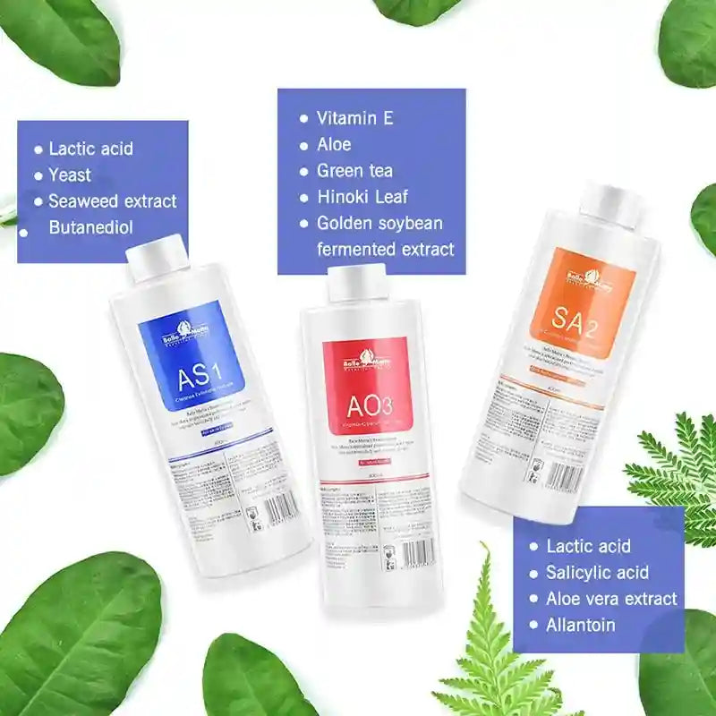 Aqua Peel Solution Serum Kit - Professional Facial Deep Cleaning 400ml Scrubs Treatments Tidesmit