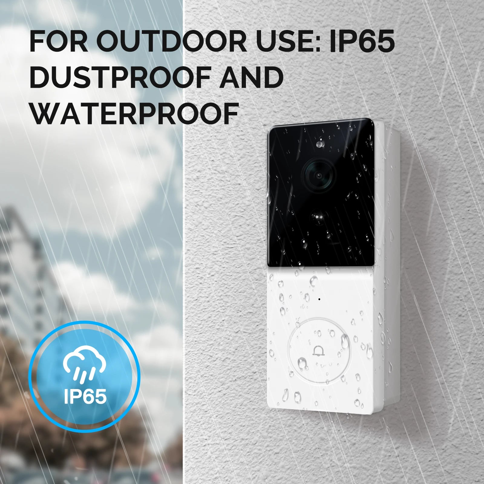 MOES Tuya Smart WiFi Video Doorbell Camera with 2-Way Audio Intercom, Night Vision & Wireless Door Product Home Security