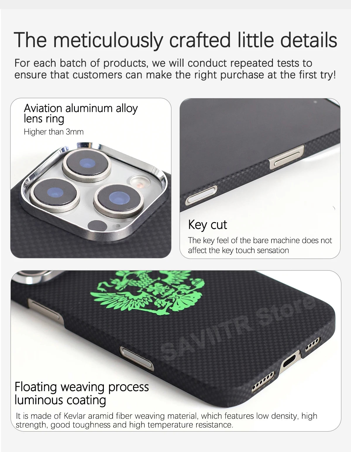 iPhone 16 Pro Max Carbon Fiber Magnetic Case Blue Mag - Slim Drop Protection Tidesmit