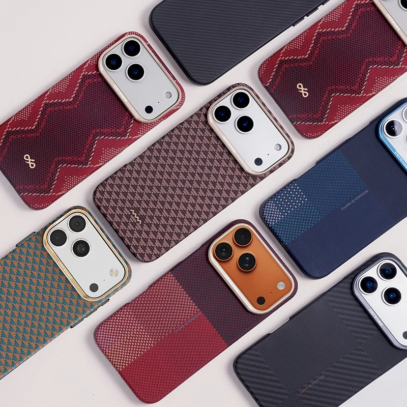 iPhone 17 Pro Max Aramid Fiber Case - Slim Magnetic Shock-Absorbing Cover Tidesmit