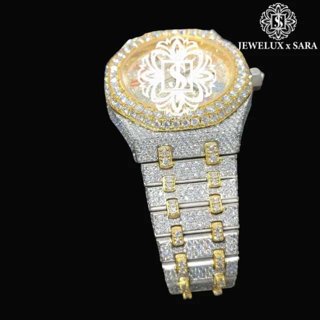 Premium Quality Exclusive Gold Diamond Luxury Watch Water Resistant Automatic Movement Available for Affordable Price from India