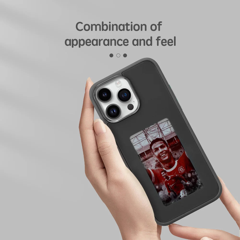 NFC Ink Screen Phone Case for iPhone 15 Pro Max - Slim Shock-Absorbing Cover Tidesmit