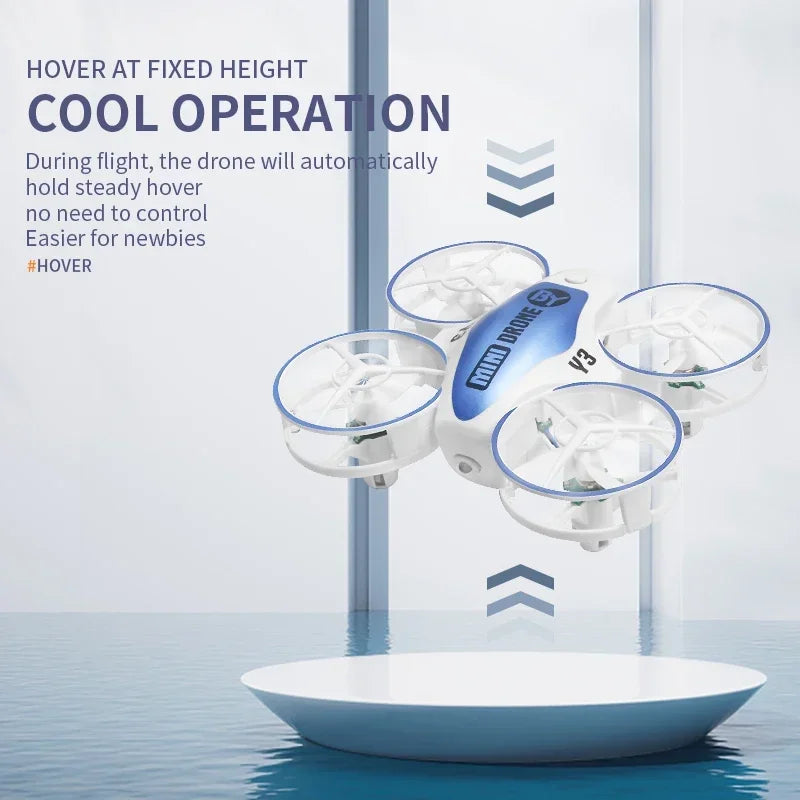 Mini Drone With Lights For Kids - Obstacle Avoidance UFO Quadcopter Tidesmit