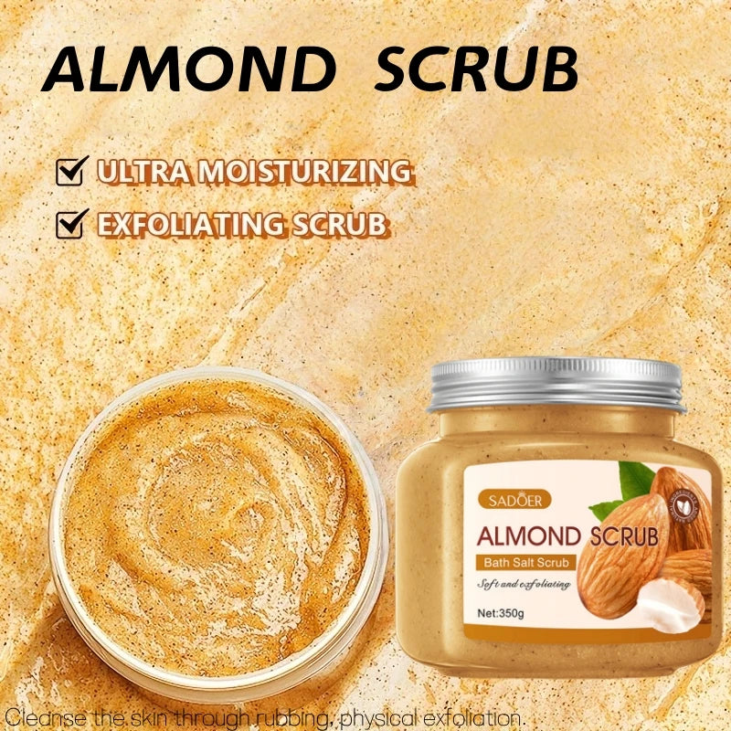 Almond Face Scrub: Hypoallergenic Exfoliating Pore Cleanser Scrubs Treatments Tidesmit