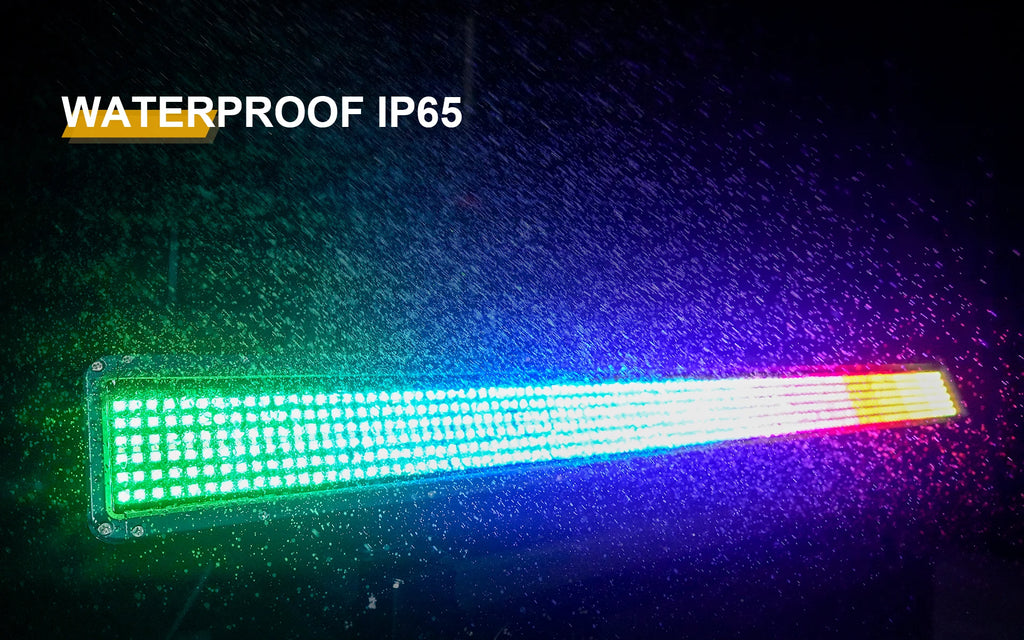 SHEHDS Waterproof IP65 LED 250W 16-Pixel Strobe Light Spliced Wash Pixel Mapping Effect for DJ Disco Theater Outdoor Christmas
