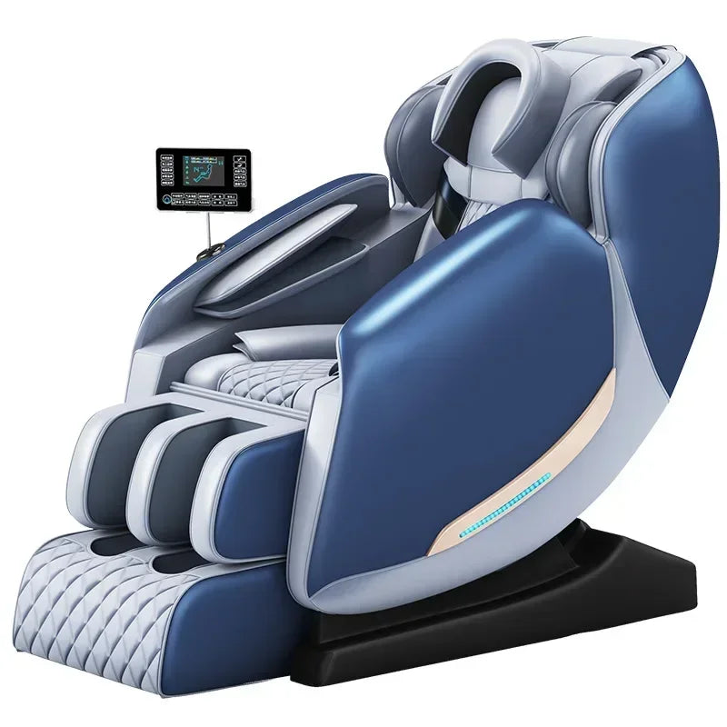 Massage Chair Recliner: Tibetan Blue Electric Sofa for Muscle Relief Massage Chairs Blue Tidesmit