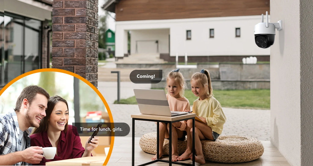 IMOU 2PCS Cruiser SE+ 5MP Wi-Fi PTZ Camera Smart Color Night Vision IP66 Outdoor Security 360° Coverage Smart Auto Tracking