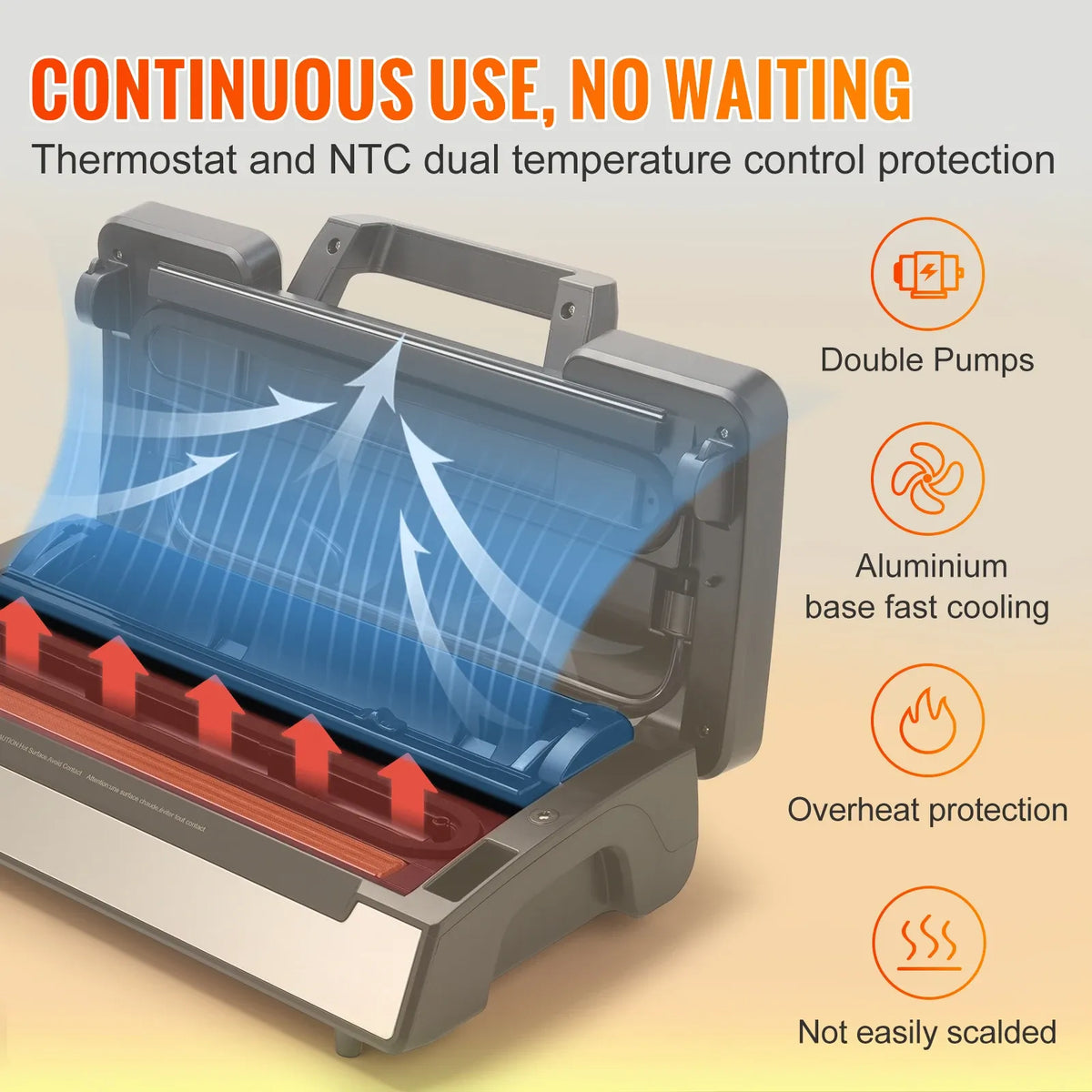 SucceBuy 130W 90Kpa Vacuum Sealer Machine