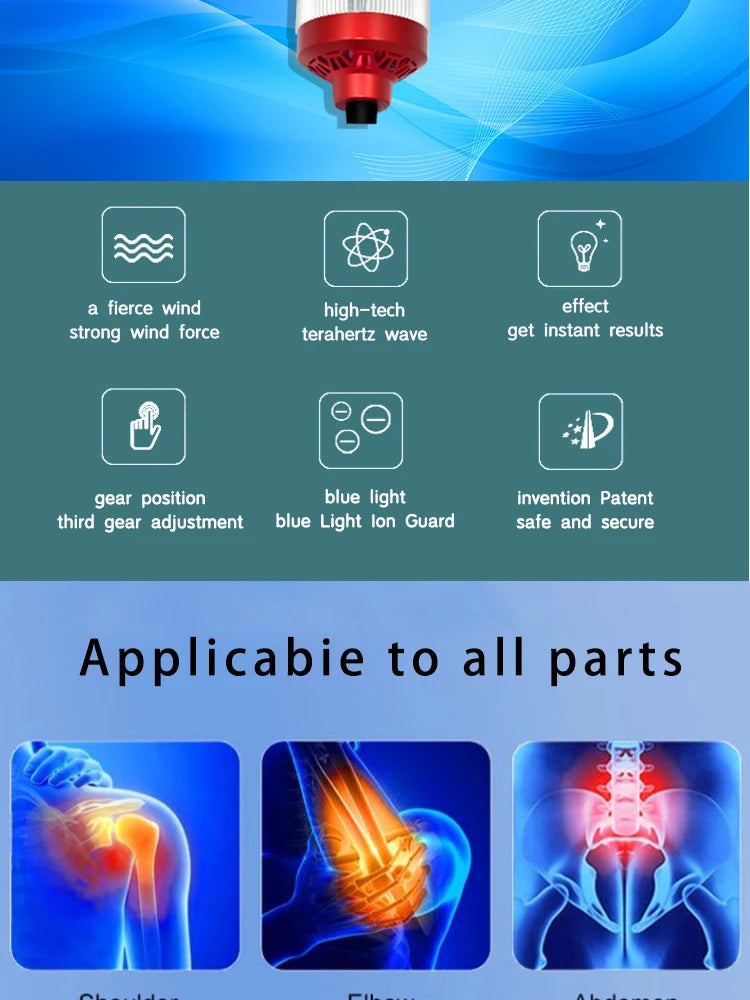 Terahertz Therapy Blower 7.0 Plus | EU Plug Home Wellness Tool Relaxation Treatment Tidesmit