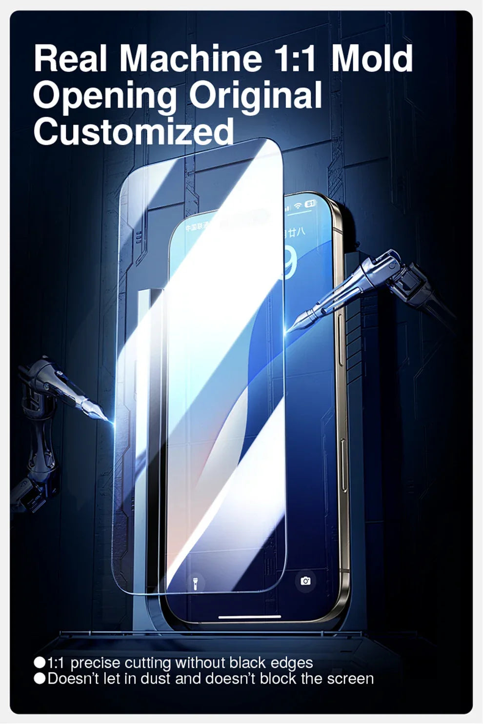 iPhone 17 Pro Max Privacy Screen Protector - 9H Tempered Glass 2PK Tidesmit