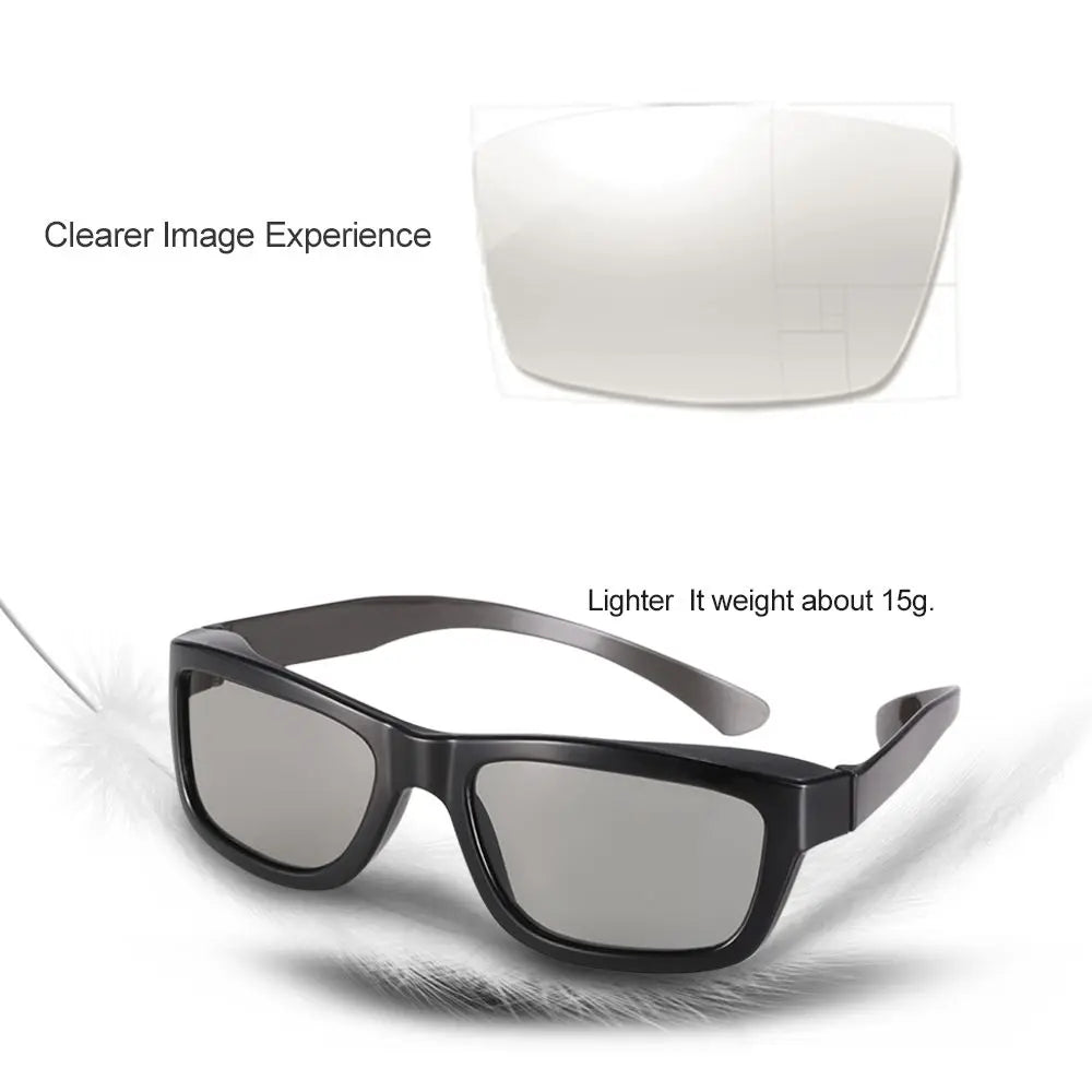 3D Polarized Glasses for Passive TV and Projectors - Black Tidesmit