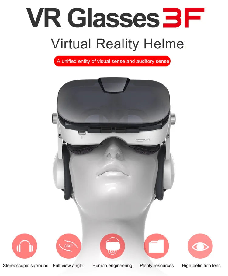 Tidesmit VR Headset for Smartphones with Spatial Audio and Remote Control Tidesmit
