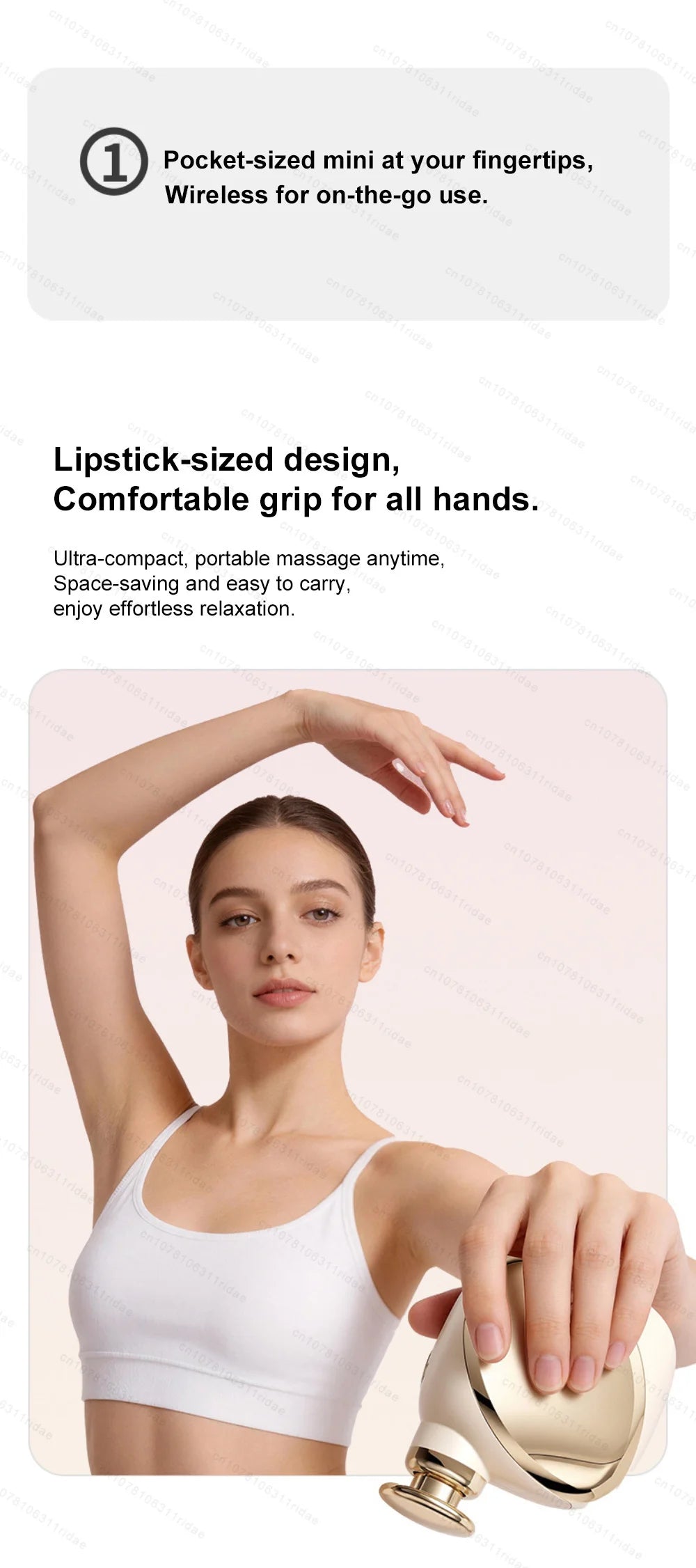 Mini Massage Gun - Portable Deep Tissue Therapy Device by Tidesmit Relaxation Treatment Tidesmit