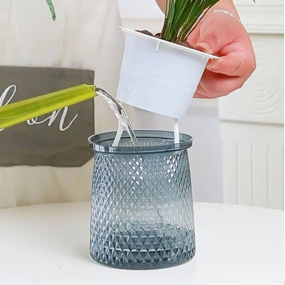 Self Watering Plant Pot Practical Plastic Visible Water Level Flower Pot Garden Supplies Hydroponic Planter