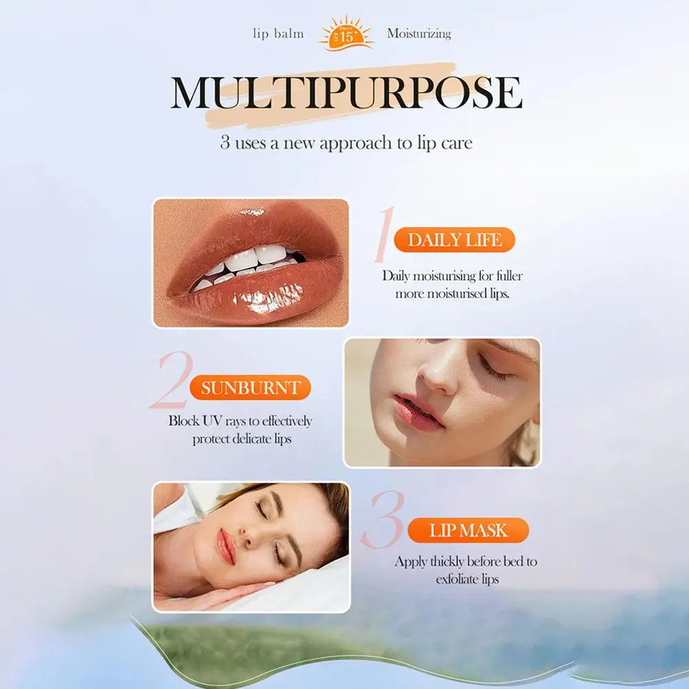 Hyaluronic Acid Lip Balm SPF 15 - Moisturizing Lip Care by Tidesmit Lip Care Tidesmit