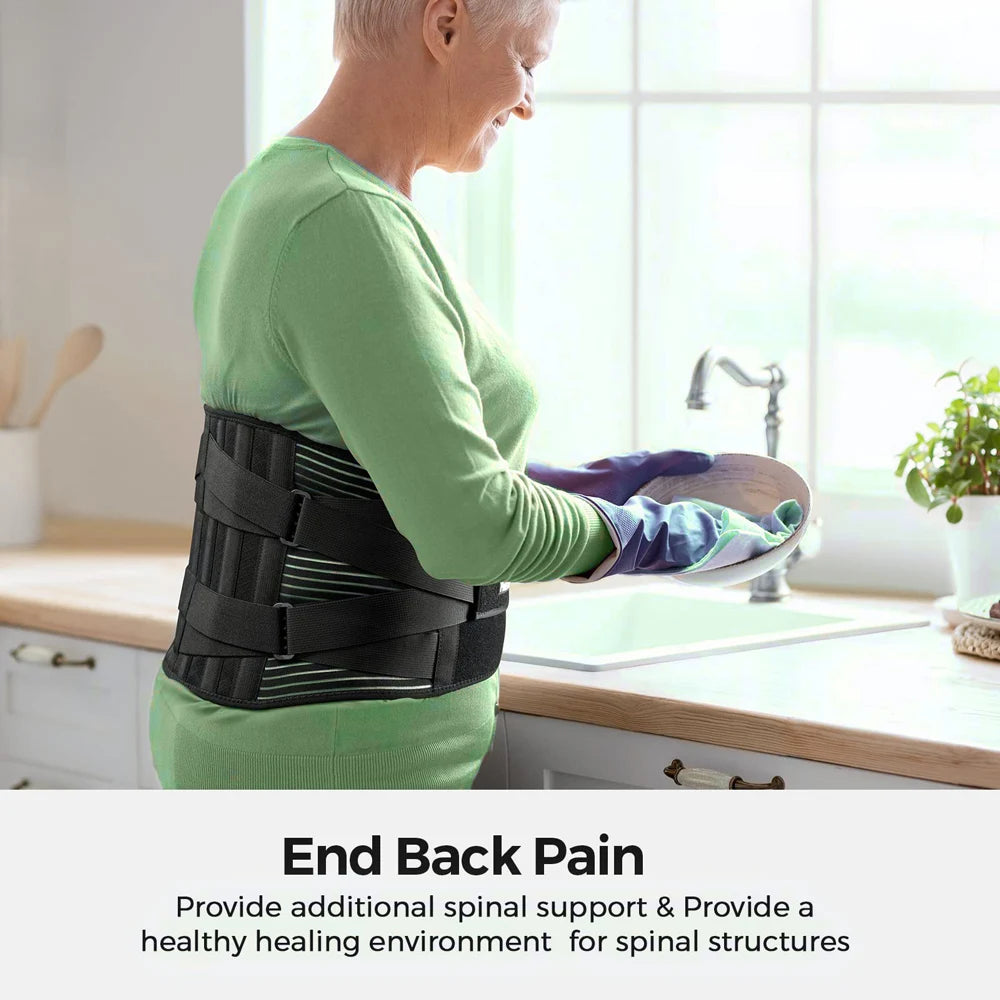 Back Support Brace for Lower Back Pain - Breathable Ergonomic Design Back Massage Instrument Tidesmit
