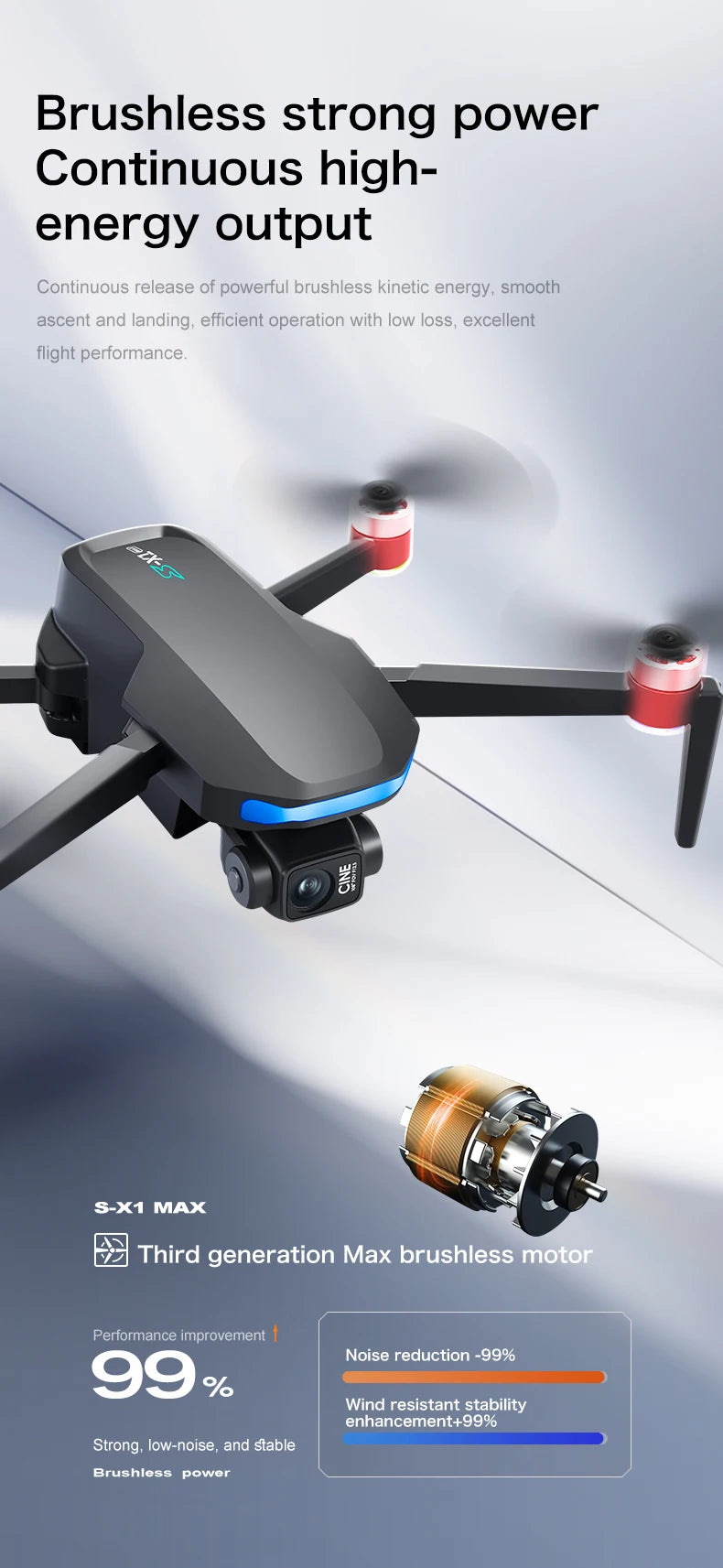4K Camera Drone with 3-Axis Gimbal GPS Quadcopter - Tidesmit Tidesmit