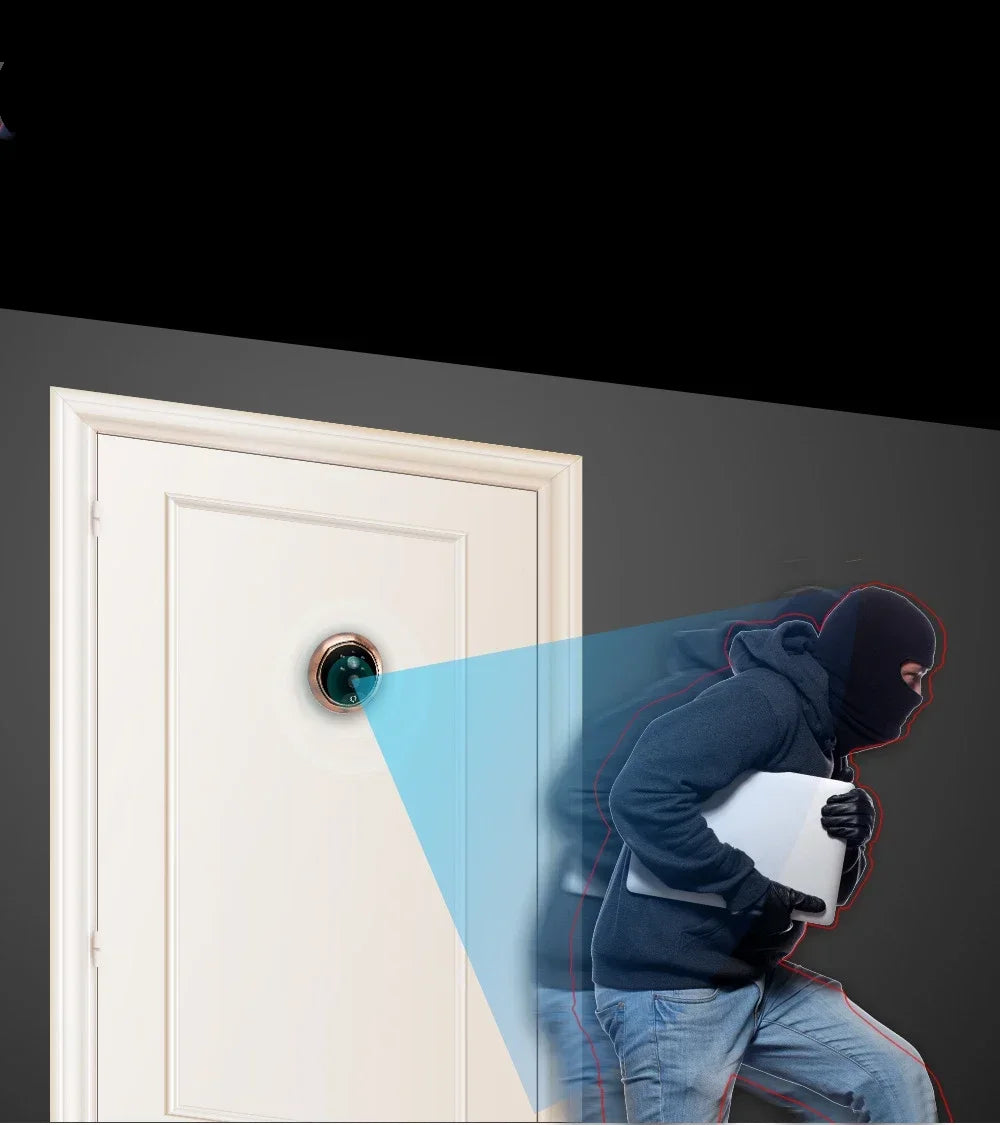 4.5 Inch Smart Digital Door Station Camera Infrared Night Vision Doorbell Door Eye Video Recording Peephole Viewer Doorbell