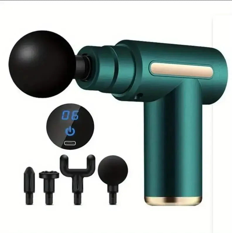 Mini Muscle Massage Gun | Portable Deep Tissue Percussion Massager Fascia Gun green Tidesmit