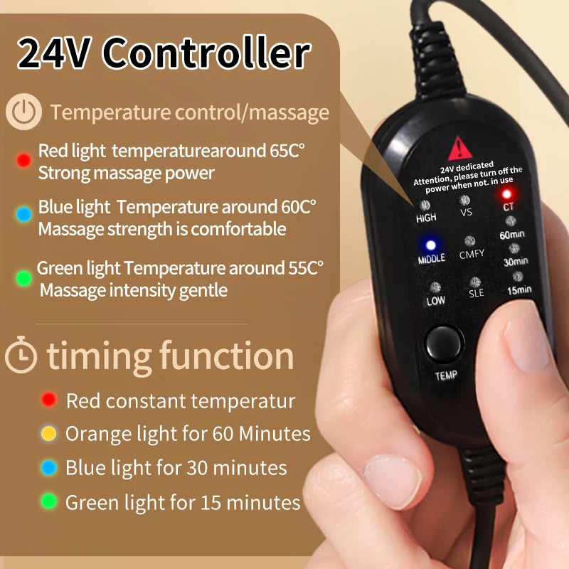 Menstrual Cramp Relief Pad | Red Light Heat Therapy | Tidesmit Massage Cushion Tidesmit