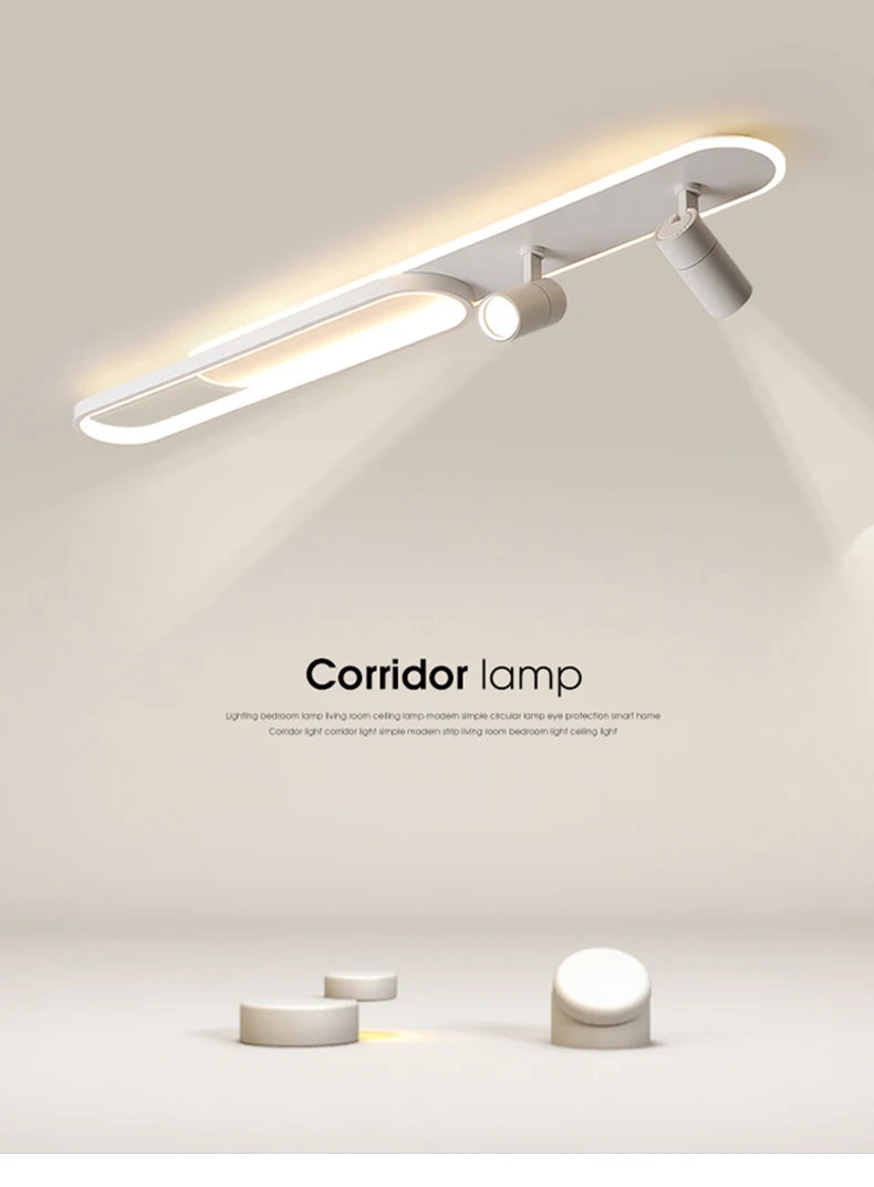 Simple Led Ceiling Lights With Spotlight Modern Bedroom Study Room Black White Gold Ceiling Lamp Home Indoor Decor Lighting Lamp